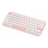 Teclado inalámbrico ASUS Marshmallow KW100 75% Bluetooth — QWERTZ alemán, interruptores de tijera, rosa