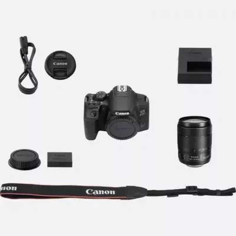 Cámara réflex Canon EOS 850D kit 24,1 MP CMOS 6000 x 4000 píxeles negro