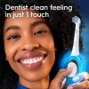 Cepillo de dientes eléctrico BRAUN iO2 — cepillo de dientes recargable para adultos, 3 modos, sensor de presión, 2 cabezales de cepillo, Forest Green