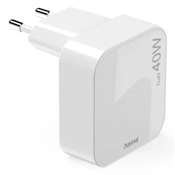 Hama 00201955 Cargador móvil smartphone, tablet blanco AC carga rápida interior