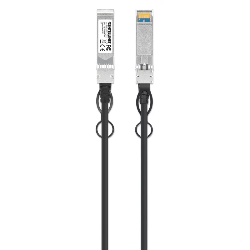 Intellinet Cable Twinax Direct Attach Copper SFP+ 10G pasivo de 5 m 24AWG compatible con MSA SFP-H10GB-CU4M