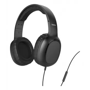 Hama 221784 Auriculares OnEar estéreo KH Fun II con cable diadema llamadas/música negro