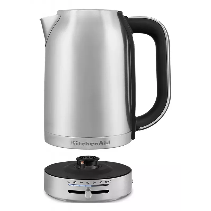 KitchenAid 5KEK1701ESX hervidor de agua 1,7 l 2400 W negro, acero inoxidable