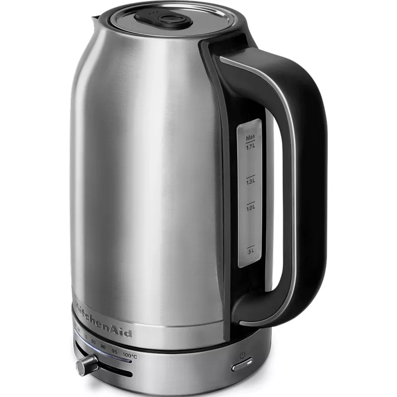 KitchenAid 5KEK1701ESX hervidor de agua 1,7 l 2400 W negro, acero inoxidable