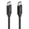 Cable USB Hama Fabric USB 2.0 1,5 m USB C negro