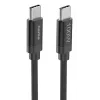 Cable USB Hama Fabric USB 2.0 3 m USB C negro