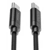 Cable USB Hama Fabric USB 2.0 3 m USB C negro
