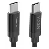 Cable USB Hama Fabric USB 2.0 3 m USB C negro