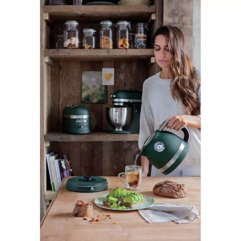 KitchenAid Artisan 5KEK1522EPP hervidor eléctrico, 1,5 L, 2400 W, Pebbled Palm (Petrol)