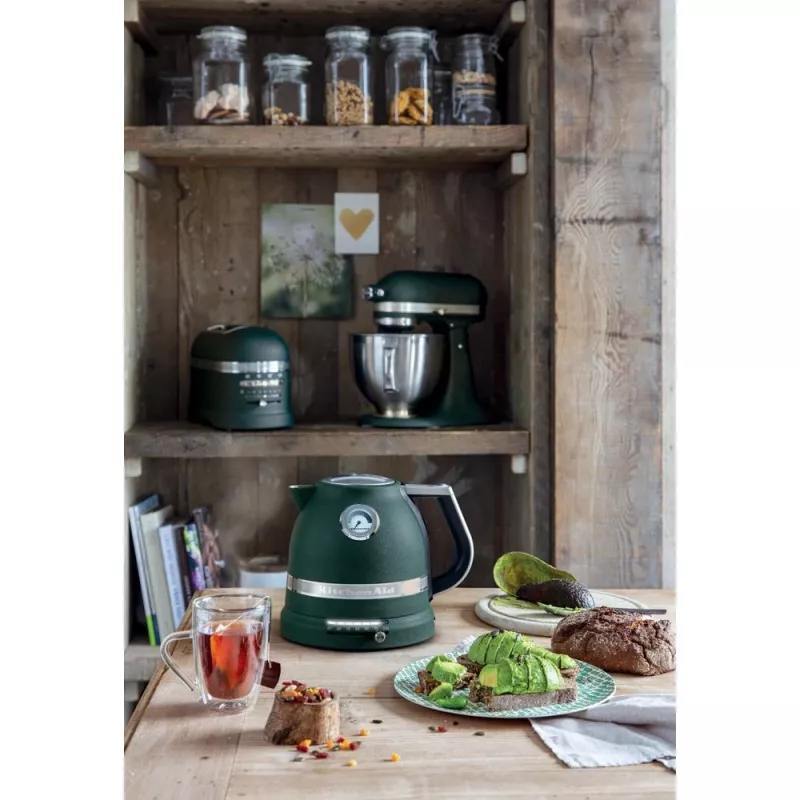 KitchenAid Artisan 5KEK1522EPP hervidor eléctrico, 1,5 L, 2400 W, Pebbled Palm (Petrol)