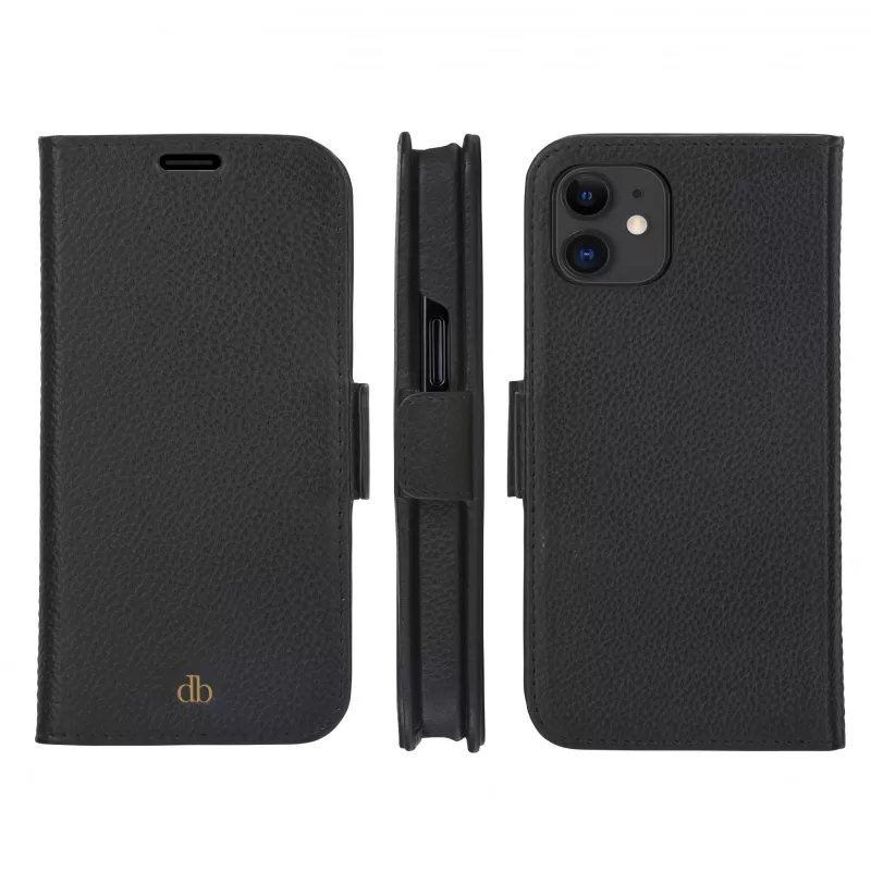Funda tipo folio dbramante1928 New York para iPhone 11/XR – Night negro, 15,5 cm (6,1