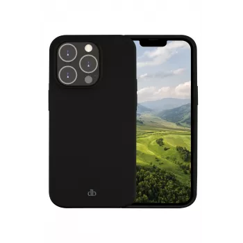dbramante1928 Costa Rica funda trasera para iPhone 14 Pro, silicona, Night Black