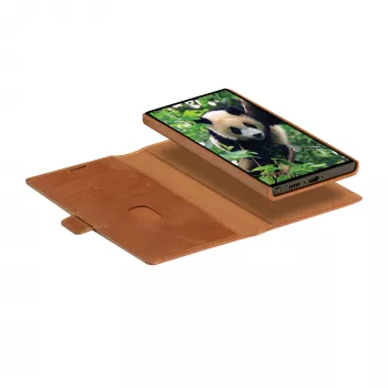 Funda tipo folio para móvil dbramante1928 Lynge para Samsung Galaxy S23 Ultra, tan, 3 compartimentos para tarjetas, compatible con pantalla de 17,3 cm (6,8