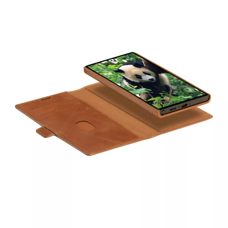 Funda tipo folio para móvil dbramante1928 Lynge para Samsung Galaxy S23 Ultra, tan, 3 compartimentos para tarjetas, compatible con pantalla de 17,3 cm (6,8