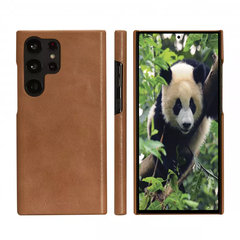 Funda tipo folio para móvil dbramante1928 Lynge para Samsung Galaxy S23 Ultra, tan, 3 compartimentos para tarjetas, compatible con pantalla de 17,3 cm (6,8