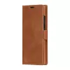 Funda tipo folio para móvil dbramante1928 Lynge para Samsung Galaxy S23 Ultra, tan, 3 compartimentos para tarjetas, compatible con pantalla de 17,3 cm (6,8