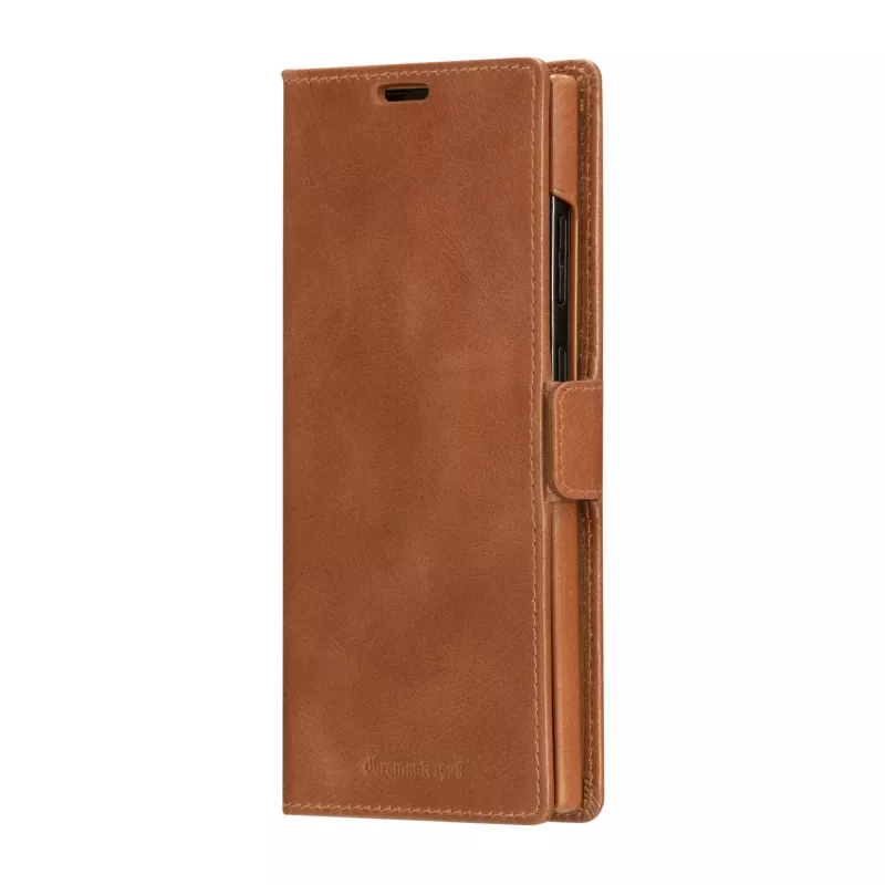Funda tipo folio para móvil dbramante1928 Lynge para Samsung Galaxy S23 Ultra, tan, 3 compartimentos para tarjetas, compatible con pantalla de 17,3 cm (6,8