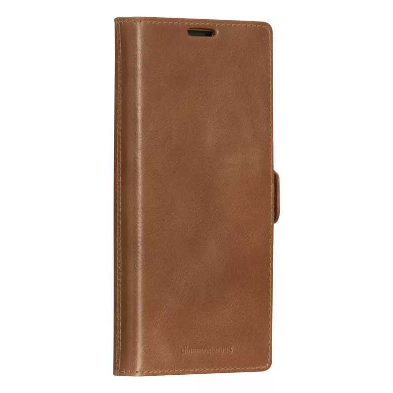 Funda tipo folio para móvil dbramante1928 Lynge para Samsung Galaxy S23 Ultra, tan, 3 compartimentos para tarjetas, compatible con pantalla de 17,3 cm (6,8