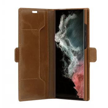 Funda tipo folio dbramante1928 Copenhagen fina para Samsung Galaxy S22 Ultra, pantalla 6,8