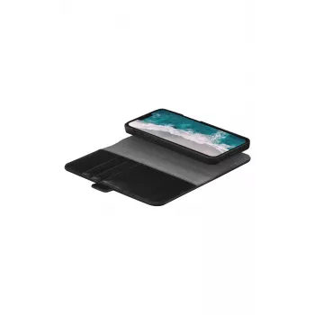 Funda tipo folio dbramante1928 iPhone 14 Pro Max negra 3 compartimentos para tarjetas