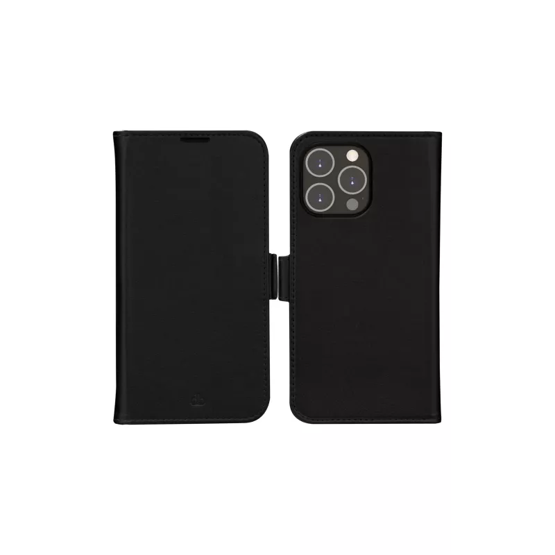 Funda tipo folio dbramante1928 iPhone 14 Pro Max negra 3 compartimentos para tarjetas