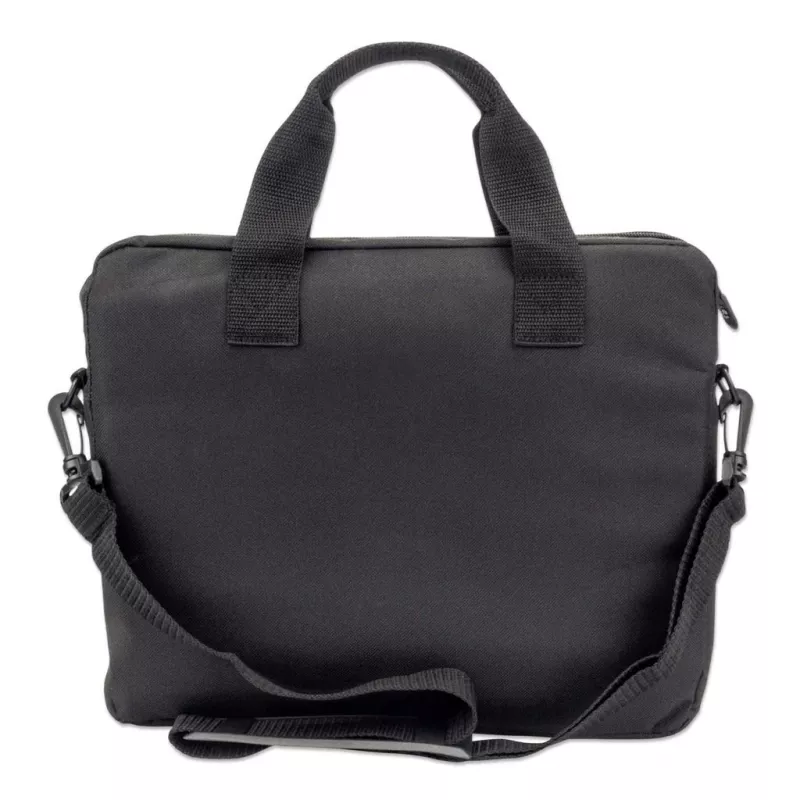 Manhattan London Maletín para portátil 12,5 pulgadas, Top-Loader, Negro, LOW COST, compartimento para accesorios, correa de hombro (extraíble), funda para portátil, tres años de garantía