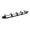 Equip Panel de gestión de cables para montaje en rack de 19 pulgadas, Negro