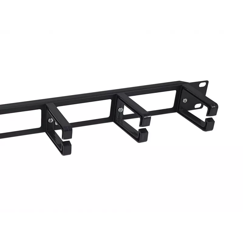 Equip Panel de gestión de cables para montaje en rack de 19 pulgadas, Negro