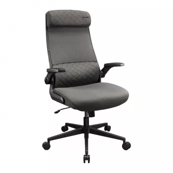Silla de oficina/gaming Cougar Stryder — asiento y respaldo de tela, gris, superficie 710 × 675 mm, altura mín. 115 cm
