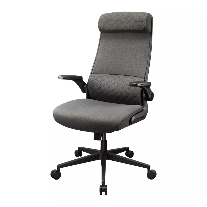 Silla de oficina/gaming Cougar Stryder — asiento y respaldo de tela, gris, superficie 710 × 675 mm, altura mín. 115 cm