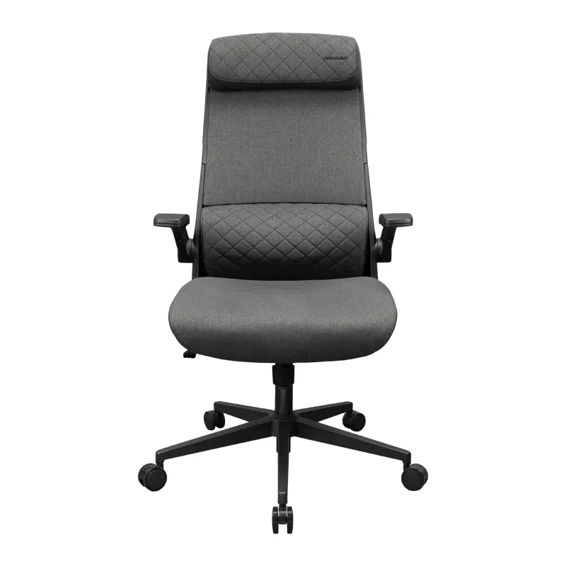 Silla de oficina/gaming Cougar Stryder — asiento y respaldo de tela, gris, superficie 710 × 675 mm, altura mín. 115 cm