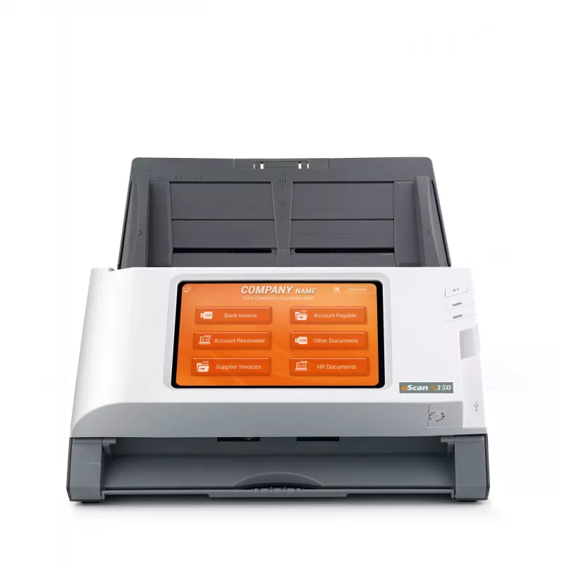 Plustek eScan A350 Enterprise ADF + escáner con alimentación manual 600 x 600 DPI A4 Negro, Blanco