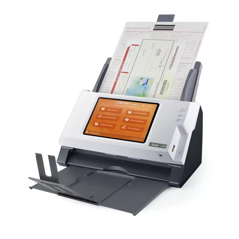 Plustek eScan A350 Enterprise ADF + escáner con alimentación manual 600 x 600 DPI A4 Negro, Blanco