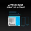 Caja para PC Mini Tower Cougar FV150 ARGB Blanco — Micro-ATX / Mini-ITX, ventana lateral, 2x120mm + 1x120mm ventiladores, bahías de 2,5 pulgadas y 3,5 pulgadas