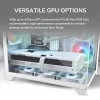 Caja para PC Mini Tower Cougar FV150 ARGB Blanco — Micro-ATX / Mini-ITX, ventana lateral, 2x120mm + 1x120mm ventiladores, bahías de 2,5 pulgadas y 3,5 pulgadas