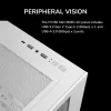 Caja para PC Mini Tower Cougar FV150 ARGB Blanco — Micro-ATX / Mini-ITX, ventana lateral, 2x120mm + 1x120mm ventiladores, bahías de 2,5 pulgadas y 3,5 pulgadas