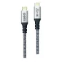 Cable USB 2GO 797512 USB 3.2 Gen 2 1,2 m USB C Negro Plata