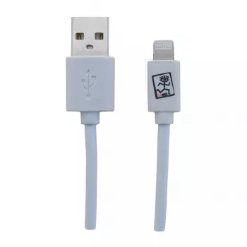 Cable Lightning 2GO 795781 1 m Blanco