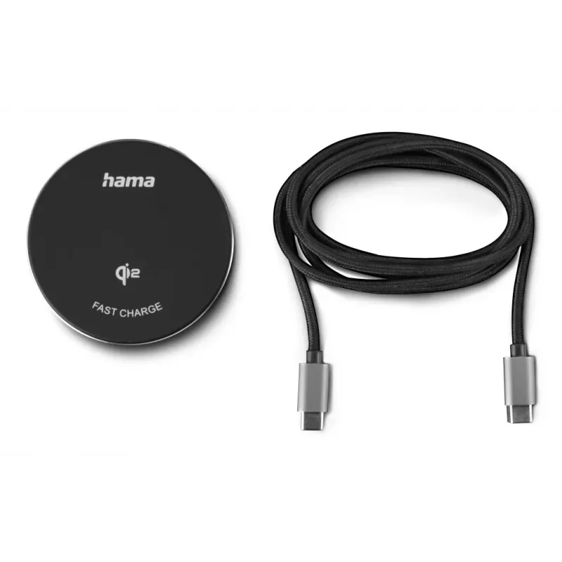 Hama 00201735 cargador móvil smartphone negro USB carga inalámbrica carga rápida interior