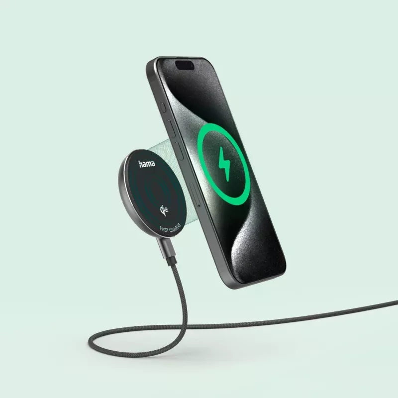 Hama 00201735 cargador móvil smartphone negro USB carga inalámbrica carga rápida interior