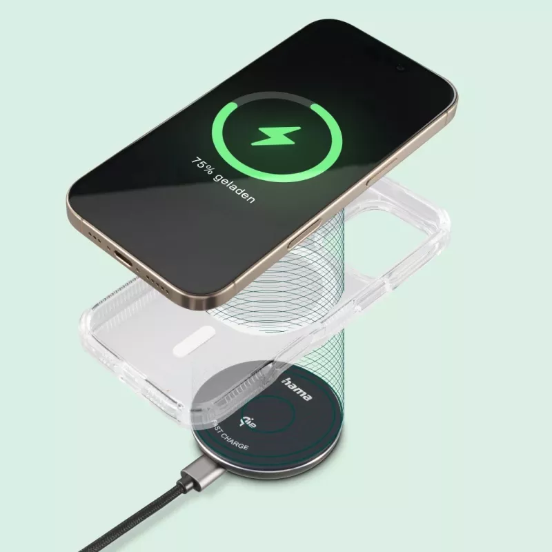 Hama 00201735 cargador móvil smartphone negro USB carga inalámbrica carga rápida interior