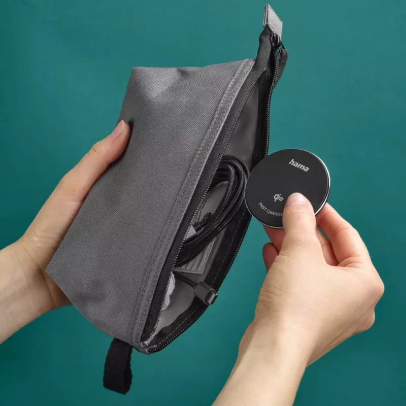 Hama 00201735 cargador móvil smartphone negro USB carga inalámbrica carga rápida interior