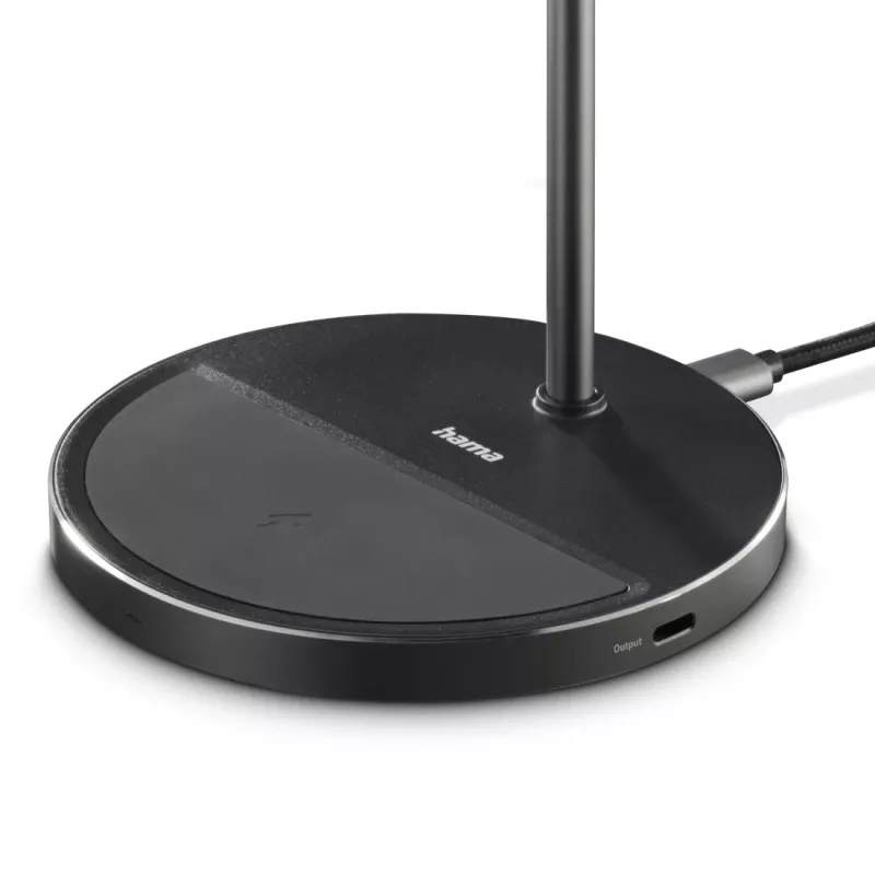 Hama 00201738 cargador para dispositivos móviles auriculares, smartphone negro USB carga inalámbrica función de carga rápida interior