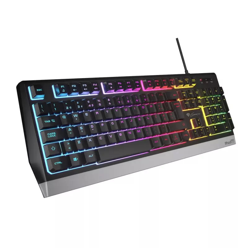 Teclado gaming GENESIS NKG-1817 USB QWERTY tamaño completo con cable