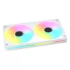 COUGAR Unity240-FB ventilador single-frame 240mm ARGB PWM invertido, 120mm (700–1600 RPM), FDB, blanco