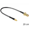 Cable coaxial DeLOCK 88580 0,2 m SMA MMCX negro