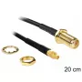 Cable coaxial DeLOCK 88580 0,2 m SMA MMCX negro