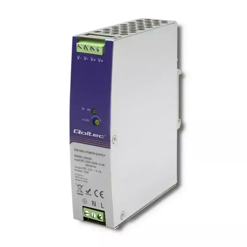 Fuente de alimentación industrial para carril DIN QOLTEC 50905