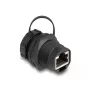 Conector hembra RJ45 Cat.6A DeLOCK con tapa protectora IP67 resistente al polvo y al agua