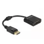 Adaptador DeLOCK DisplayPort 1.2 conector macho a conector hembra DVI 4K pasivo negro